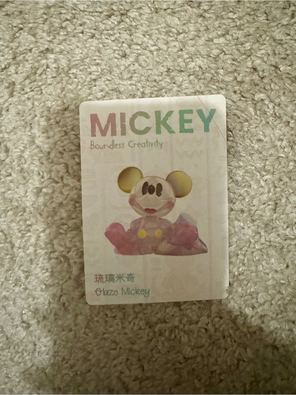 Pop Mart Disney Mickey Boundless Creativity Figure - Black, Red, Cream